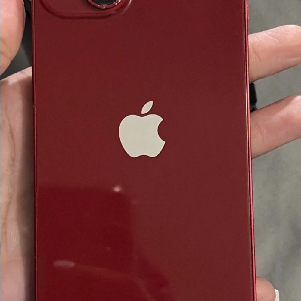 Apple red iphone